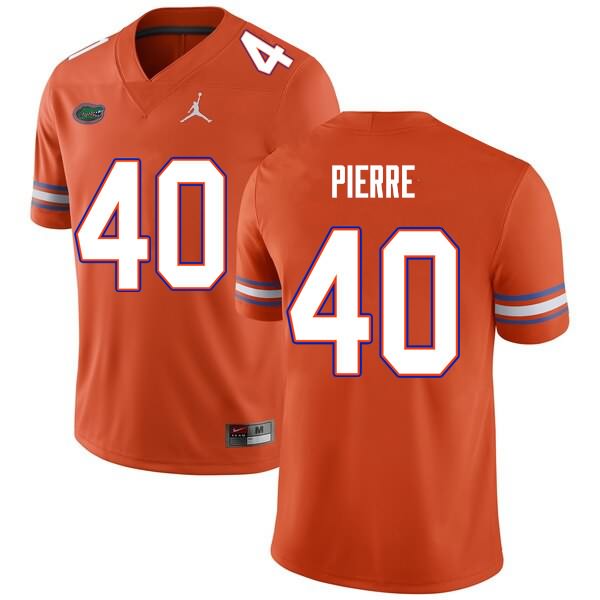 NCAA Florida Gators Jesiah Pierre Men's #40 Nike Orange Stitched Authentic College Football Jersey AKN8564BI